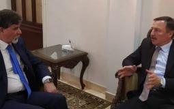 جانب من لقاء السفير أنور عبد الهادي مع نظيره الروسي في دمشق