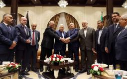 وفود حماس وفتح في الجزائر خلال لقاء سابق