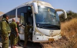 الحافلة التي أُطلق عليها النار في غور الأردن