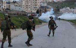 مواجهات مع قوات الاحتلال عند مدخل قرية النبي صالح
