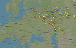 كثافة حركة الطائرات المغادرة من روسيا عقب إعلان "بوتين" التعبئة الجزئية