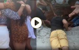 فيديو مرعب الأرض تنشق وتبتلع فتيات خلال حفلة جماعية
