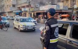 شرطي مرور في فطاع غزة - توضيحية