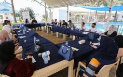 جانب من لقاء ينظمه بيت الصحافة حول "الإعلام الفلسطيني والخطاب الدولي"