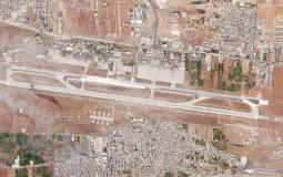 صورة جوية من استهداف إسرائيل لمطار حلب الدولي