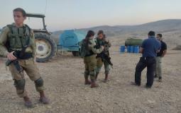 قوات الاحتلال تصادر المياه الفلسطينية