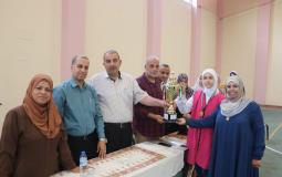 غزة: تعليم الوسطى تفتتح مسابقة تنس الطاولة للطالبات