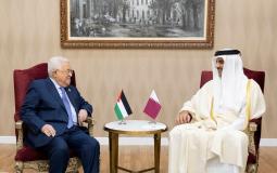 اجتماع الرئيس عباس مع أمير قطر على هامش قمة "سيكا"