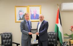 لقاء "الشيخ" مع ممثل الاتحاد الأوروبي في فلسطين