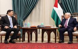 لقاء الرئيس عباس بالمبعوث الصيني لعملية السلام في الشرق الأوسط