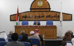 جانب من الجلسة الخاصة للمجلس التشريعي بغزة بمناسبة مرور 105 أعوام على وعد بلفور