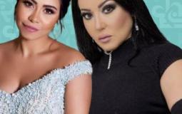 الفنانة سمية الخشاب والفنانة شيرين عبد الوهاب