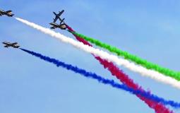 " فرسان الإمارات " يرحبون بزوار معرض أبوظبي للطيران بطريقتهم الخاصة