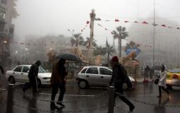 أمطار في غزيرة في رام الله - تعبيرية