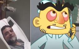 بطل " شعبية الكرتون " الإماراتي محمد بن فاضل يطلب الدعاء له