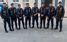 قوة من الشرطة الفلسطينية المشاركة في تأمين كأس العالم 2022