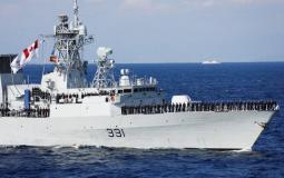 سفينة حربية كندية مشاركة في العرض البحري الدولي