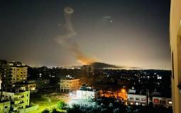 من القصف الإسرائيلي على غزة الليلة