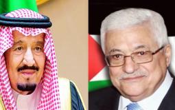 الرئيس الفلسطيني محمود عباس وخادم الحرمين الملك سلمان