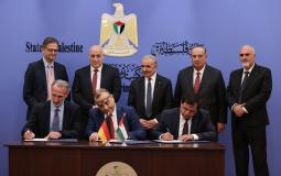 توقيع اتفاقية دعم ألماني لفلسطين