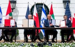 جانب من توقيع اتفاقيات التطبيع السابقة مع إسرائيل