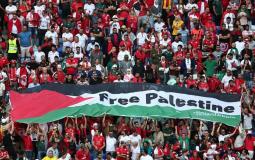 دعم فلسطين في مونديال قطر