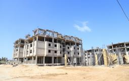 أعمال البناء في المدن المصرية في غزة