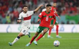 النجم المغربي عز الدين أوناحي من مباراة البرتغال