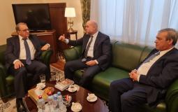 جانب من لقاء الهباش مع نائب وزير الخارجية الروسي