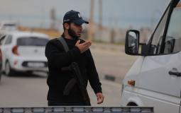 شرطي مرور في غزة