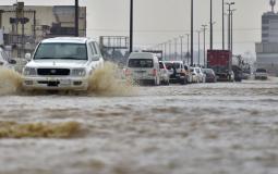 جانب من هطول أمطار مكة المكرمة