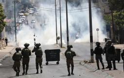 مواجهات بين الاحتلال والفلسطينيين بالضفة