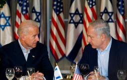 الرئيس الأمريكي جو بايدن مع رئيس الحكومة الإسرائيلية نتنياهو