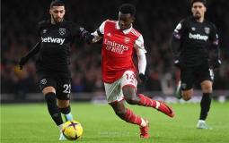ارسنال يفوز على وست هام في الدوري الانجليزي