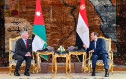 اجتماع الرئيس المصري عبد الفتاح السيسي وملك الأردن عبدالله الثاني في القاهرة