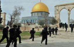 قوات الاحتلال تقتحم المسجد الاقصى