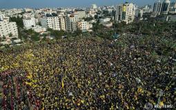 أنصار حركة فتح يحيون ذكرى الانطلاقة الـ58 في غزة