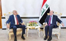لقاء جبريل الرجوب مع وزير الخارجية العراقي في بغداد