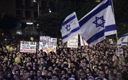 من المظاهرات الإسرائيلية في تل أبيب