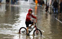 منخفض جوي - أمطار في غزة