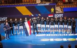 منتخب مصر لكرة اليد في مباراة سابقة