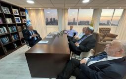 جانب من لقاء رئيس الوزراء الإسرائيلي نتنياهو مع بن غفير مع مسؤولين إسرائيليين