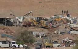 جرافات الاحتلال تهدم مسكنين في قرية الجفتلك شمال مدينة أريحا