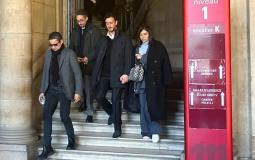 سعد لمجرد لحظة خروجه من قاعة المحكمة الفرنسية