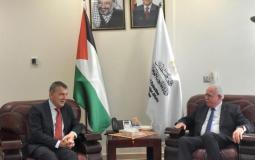 لقاء مفوض عام الأونروا فيليب لازاريني ووزير الخارجية الفلسطيني رياض المالكي