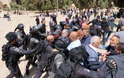 مواجهات بين المواطنين وشرطة الاحتلال في باحات الأقصى - أرشيف