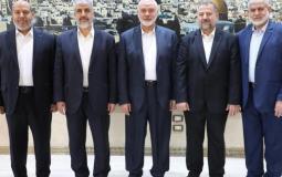 جانب من لقاء وفد حركة حماس مع وزير المخابرات المصرية