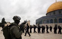قوات الاحتلال في المسجد الأقصى - أرشيف