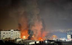 حرق ممتلكات المواطنين في حوارة