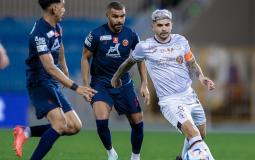 مباراة الشباب ضد ضمك في دوري روشن السعودي